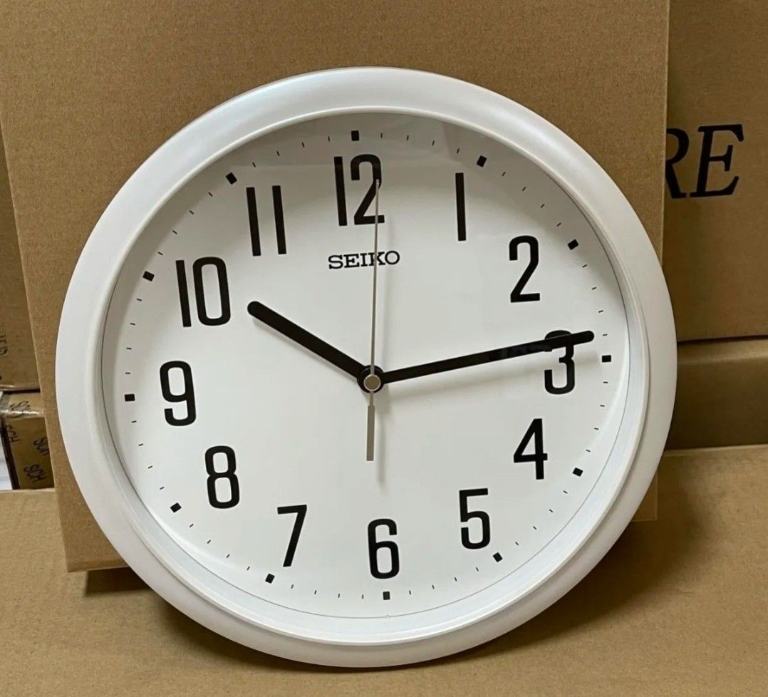 Seiko Quiet Sweep White Analog Wall Clock (LAST CLOCK AVAILABLE