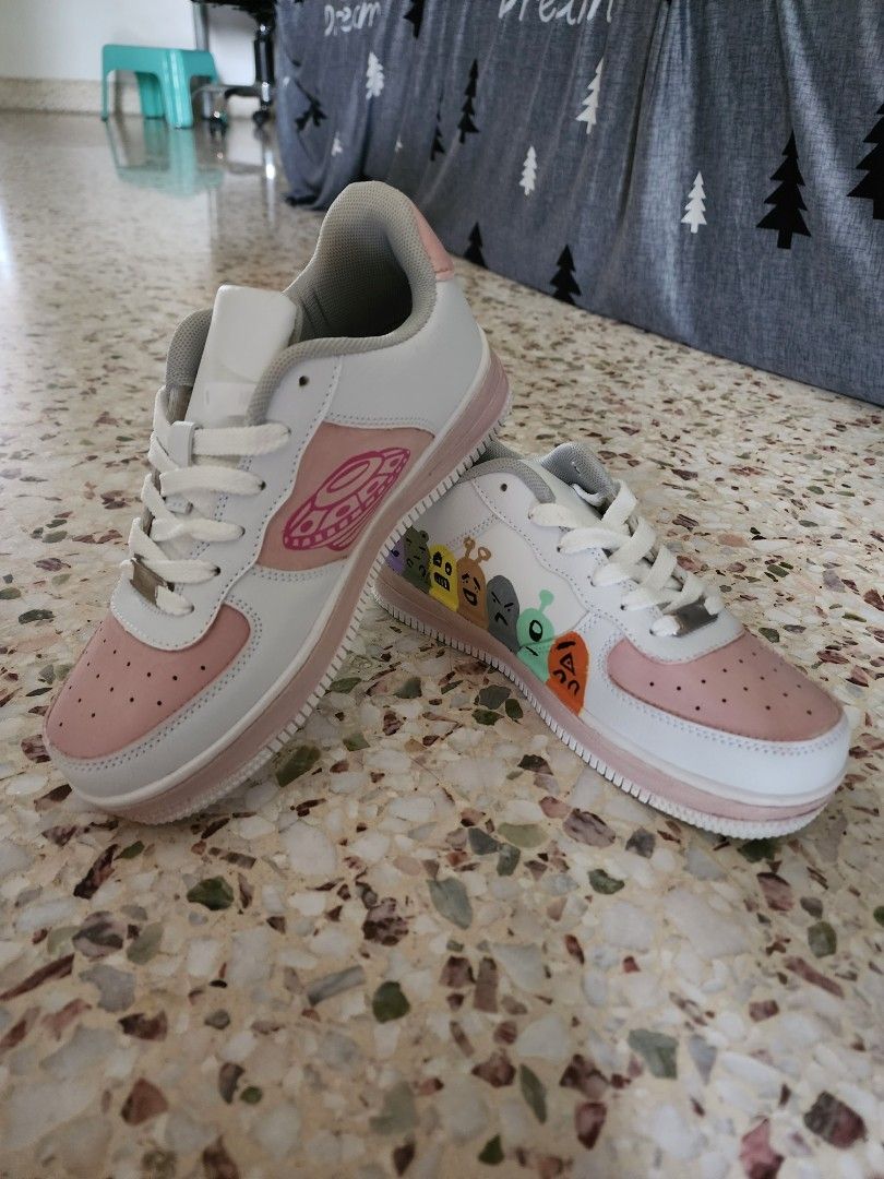 White on sale painted shoes
