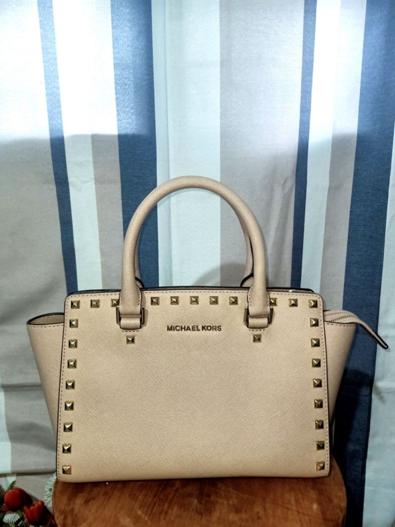 Michael Kors Selma Studded Satchel Crossbody Bag