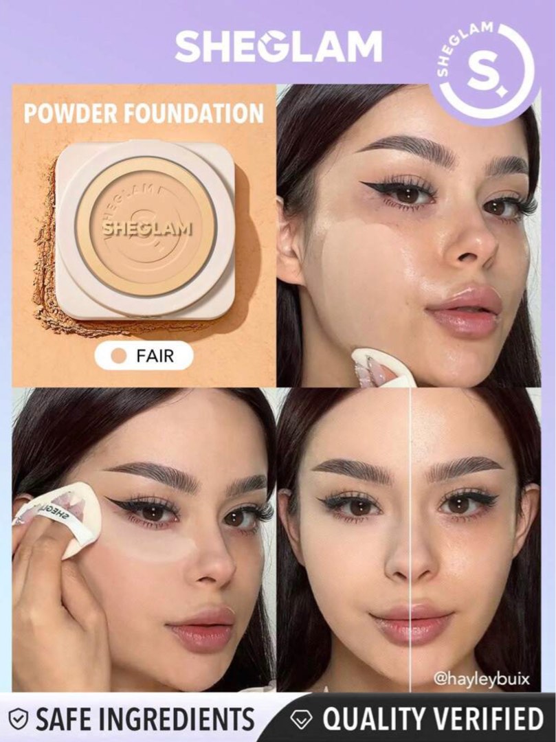 Sheglam (Shein) SkinFocus High Coverage Powder Foundation Fair