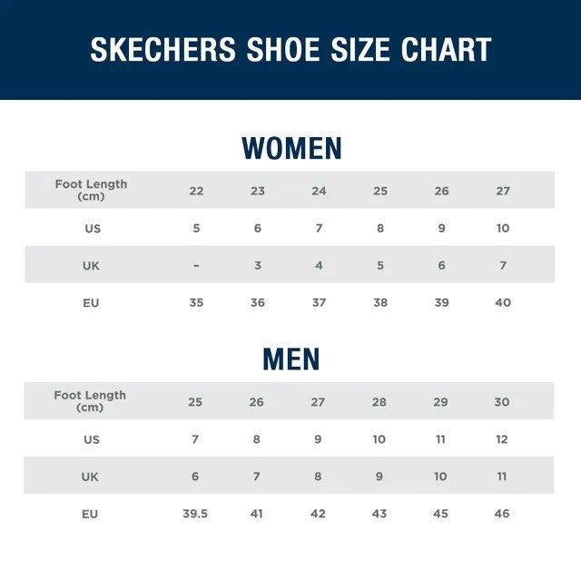 Skechers flip flops size chart cheap