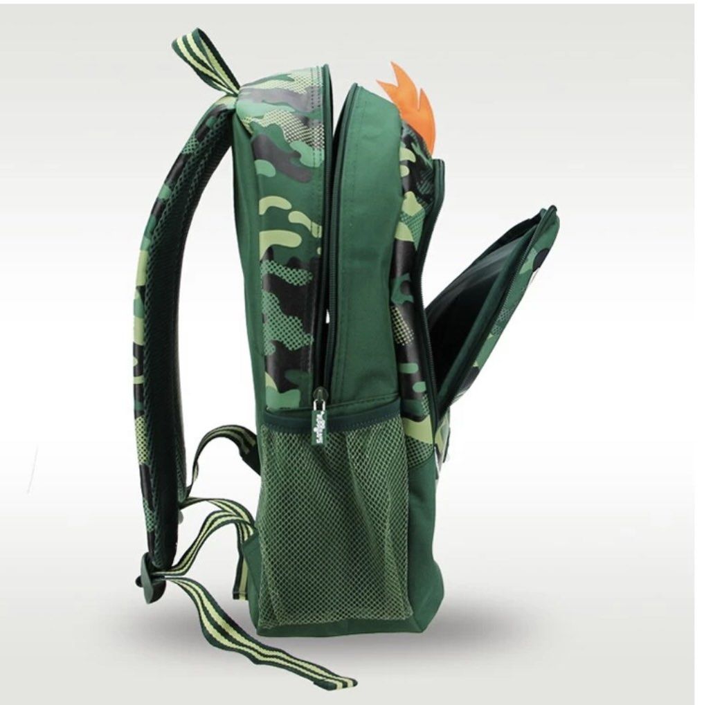 Smiggle Best Budz Classic Backpack Green Dinosaur, 43cm, Men's