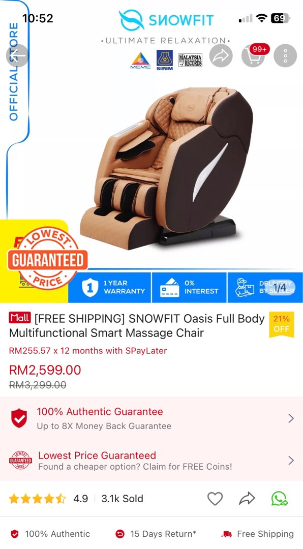 Snowfit sales oasis review