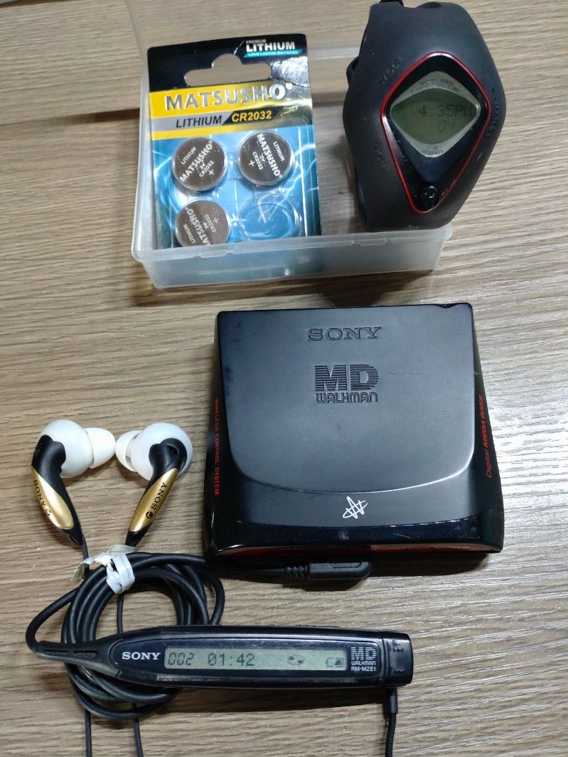 SONY MZ-E7W Wirelless Control System Poartable MiniDisc Player