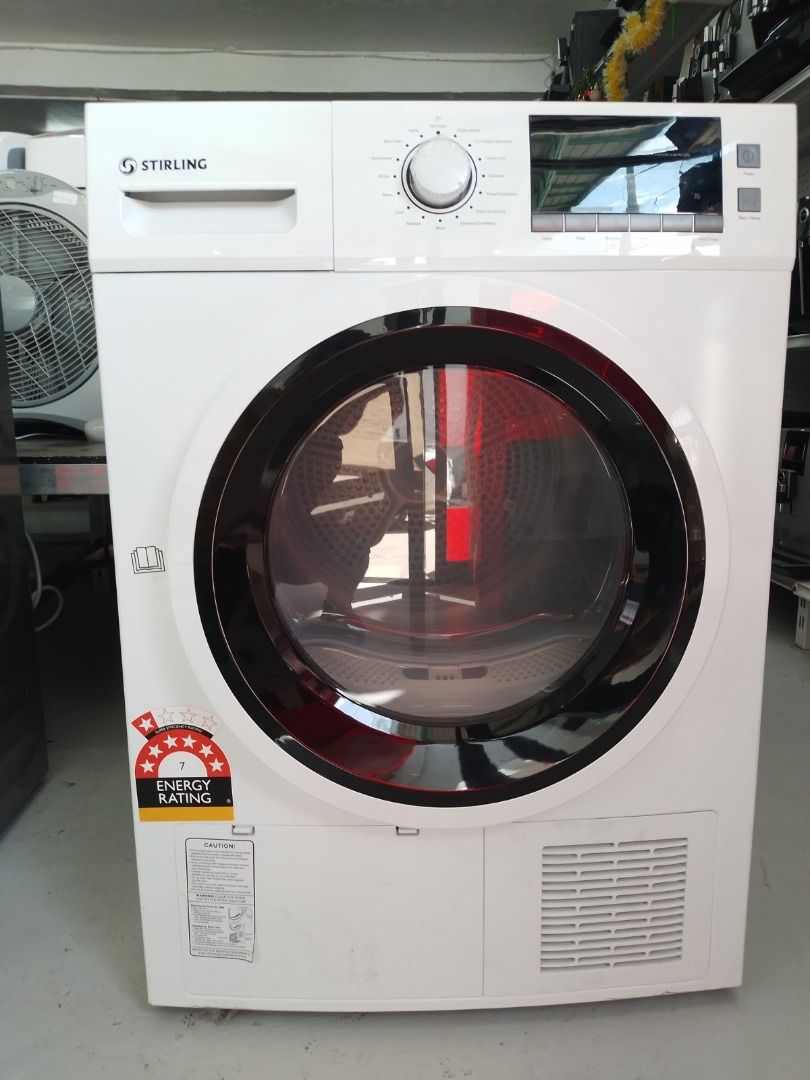 Stirling Heat Pump Clothes Dryer 8kg, TV & Home Appliances, Washing