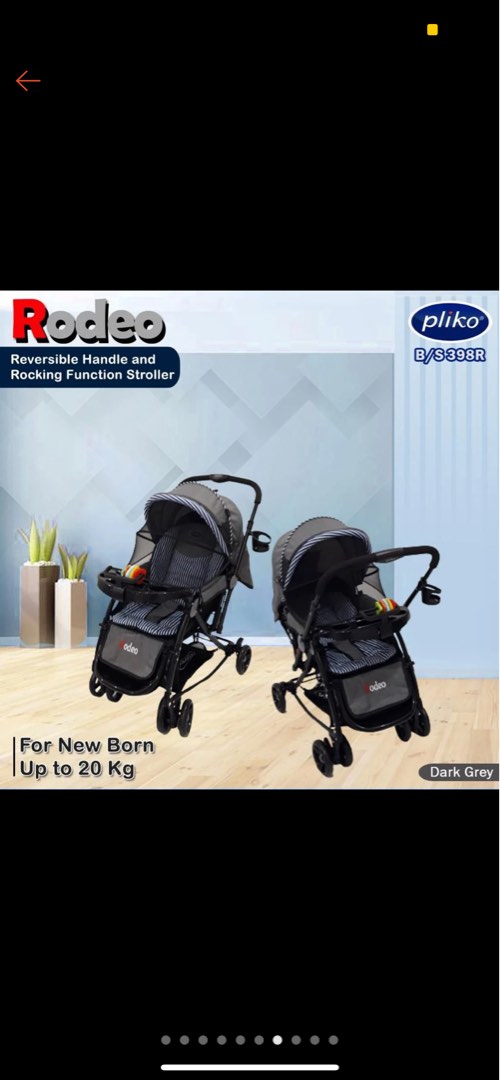 Stroller Pliko 4 in 1 Bayi Anak Kereta Kursi Goyang