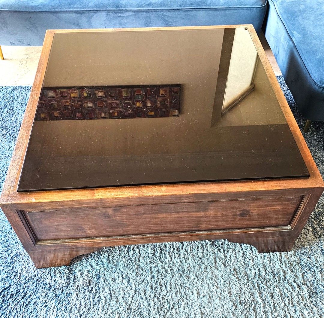 Sturdy Square Coffee Table, Furniture & Home Living, Furniture, Tables