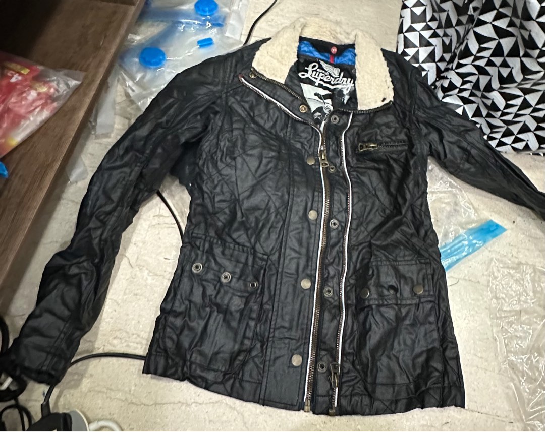 Superdry wax jacket womens online