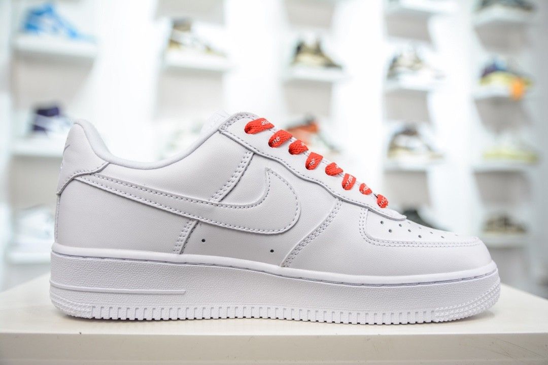 Supreme x nike air force 1 low white for sale sale