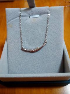 超抵！！白金色Swarovski微笑頸鍊#luxcraft64215241841027110