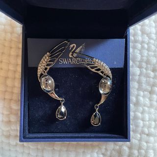Swarovski Swan Clip On Earrings