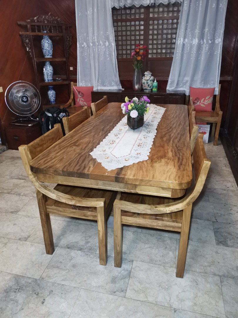 Table Set For Sale (Molave Wood), Furniture & Home Living, Furniture