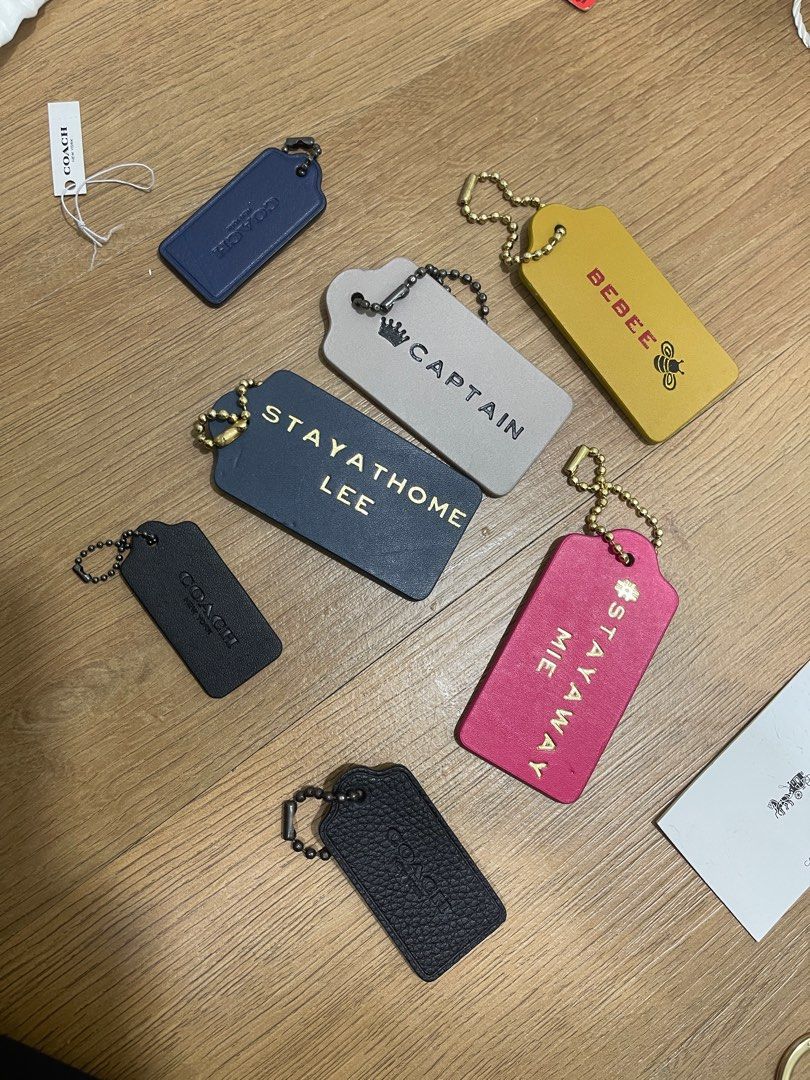 Coach monogram tag new arrivals
