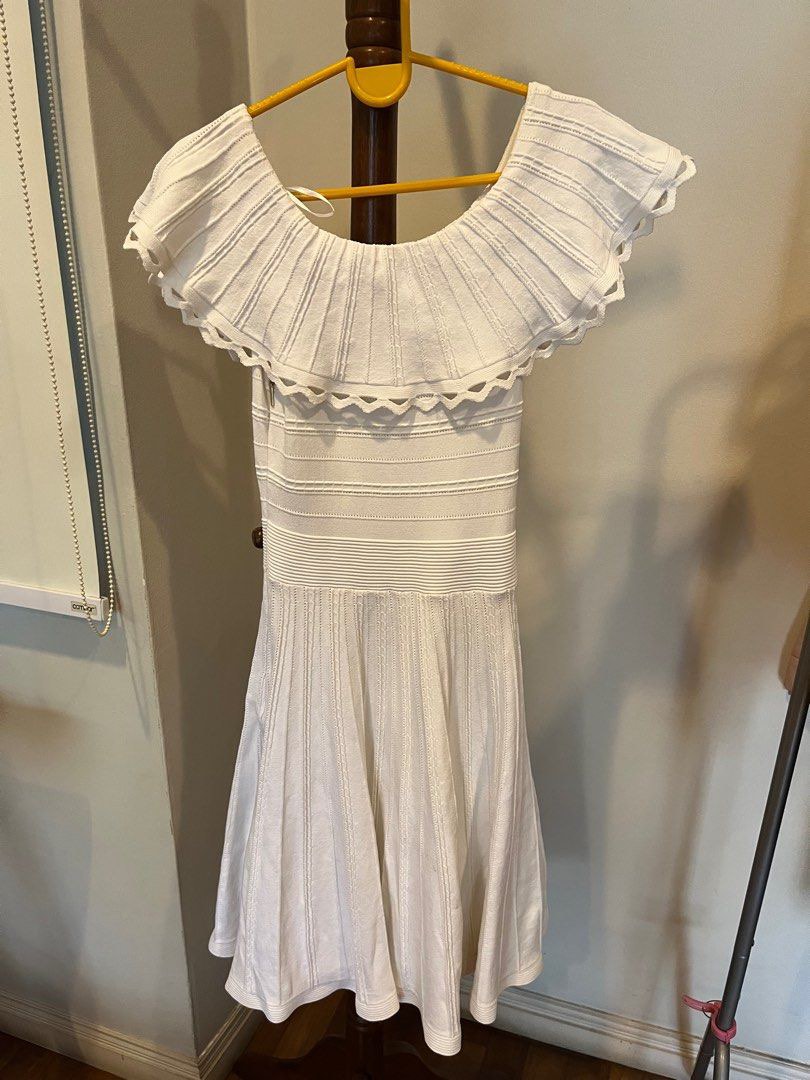 Ted baker white off shoulder dress hot sale