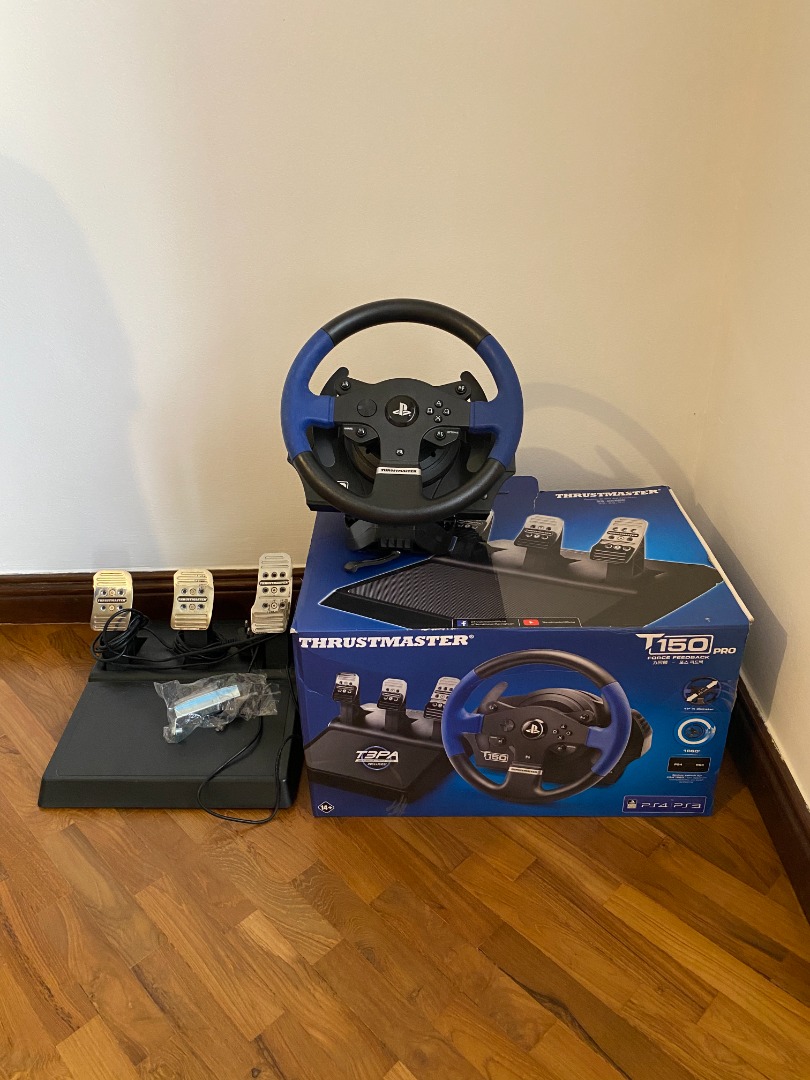 Thrustmaster T150 Gaming Steering wheel, Video Gaming, Gaming Accessories,  Controllers on Carousell