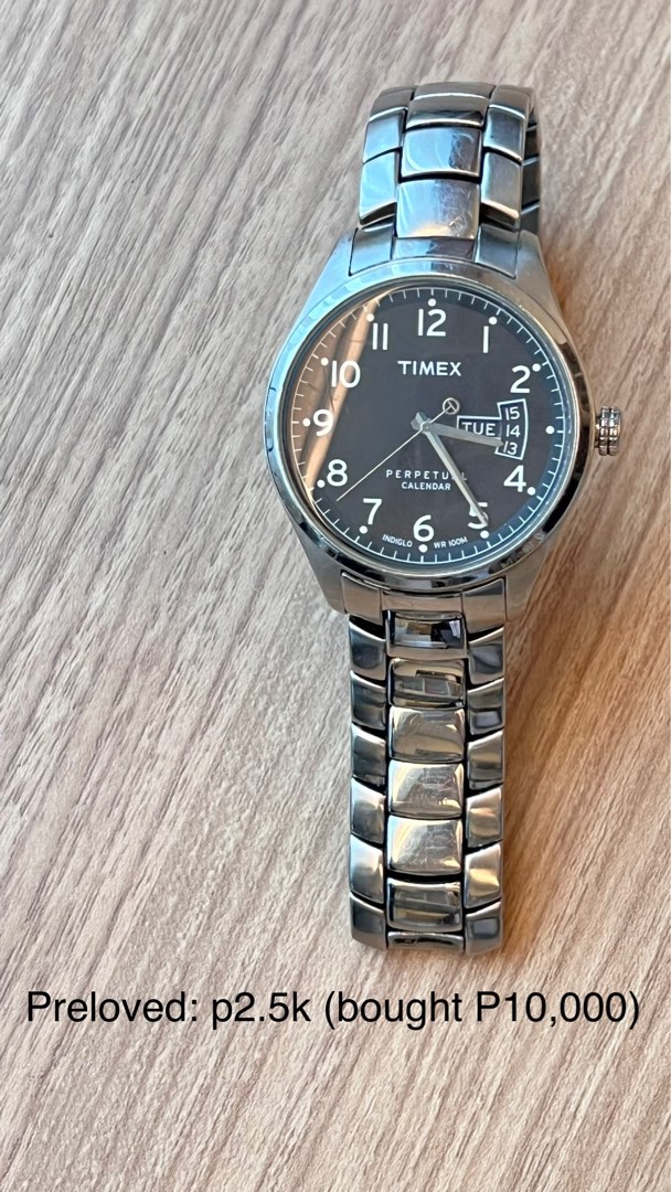 Timex perpetual cheap calendar indiglo wr100m