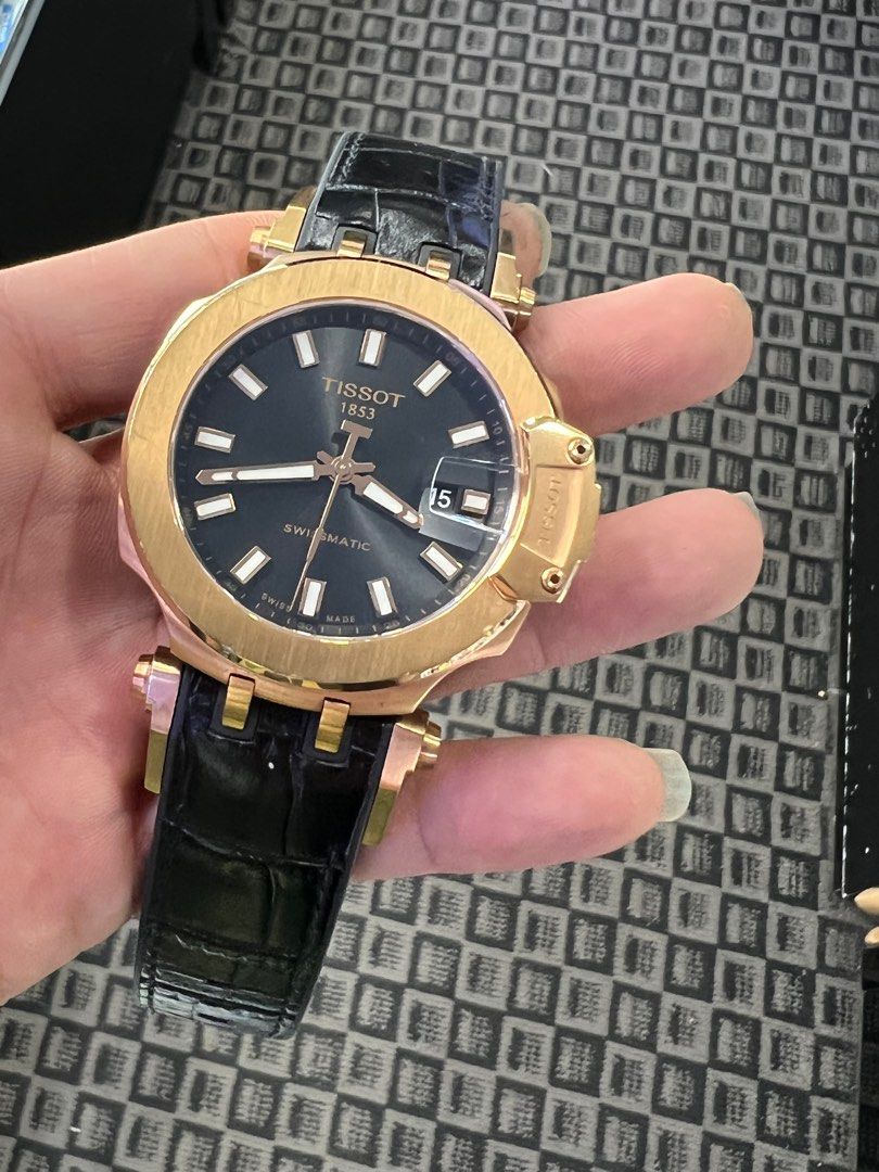 Tissot t race swissmatic rose gold sales