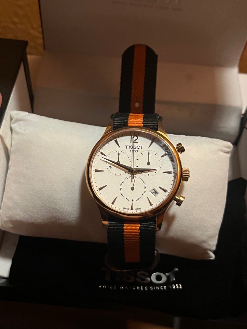 Tissot tradition cheap chronograph rose gold
