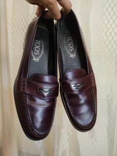Tod's burgundy loafers