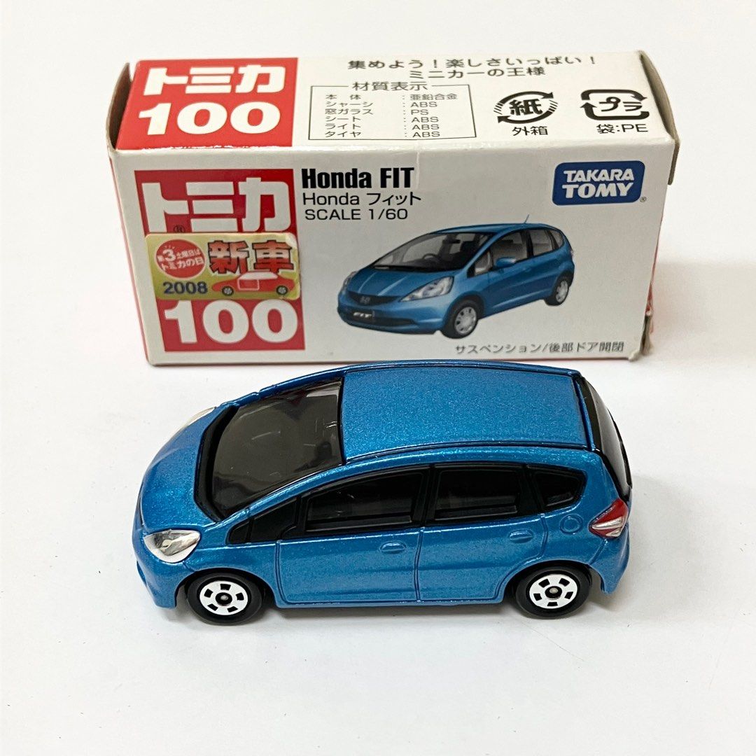 Tomica No.100 Honda Fit Jazz Blue 2008 New Carousell