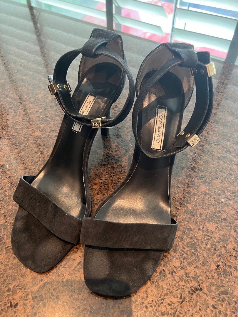 Tony Bianco black suede heels Women s Fashion Footwear Heels on