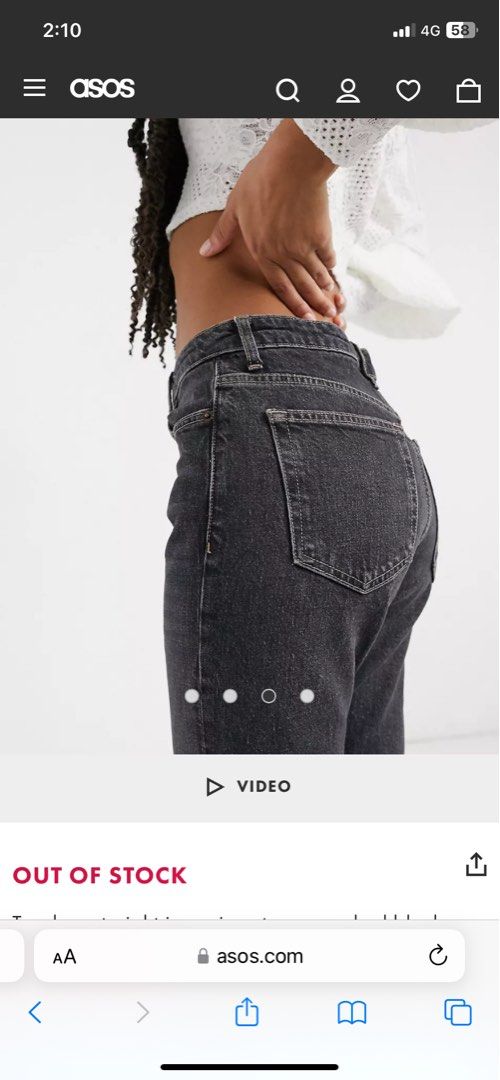 💘 Topshop Petite Holding-power Joni Jeans in Black, Women's Fashion,  Bottoms, Jeans & Leggings on Carousell