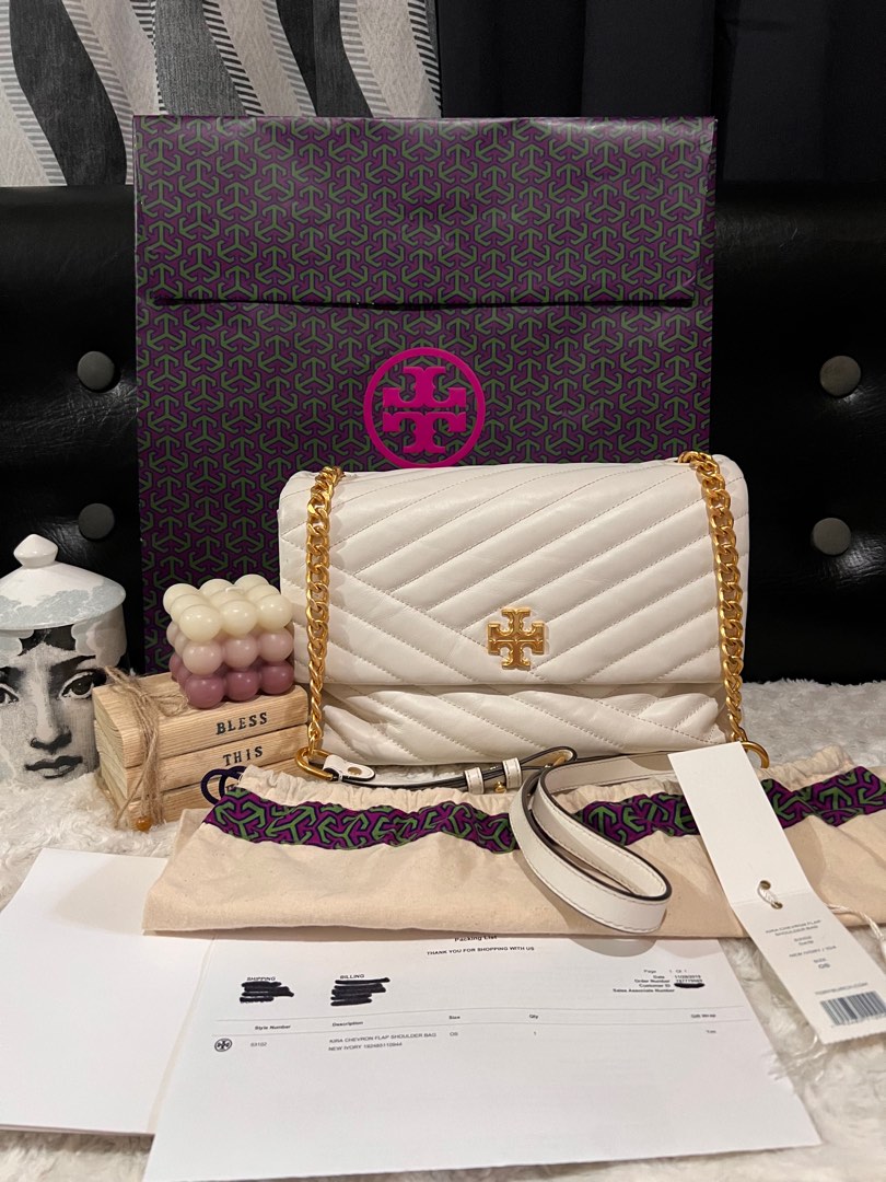 Tory Burch Kira Chevron Tote Bag, Luxury, Bags & Wallets on Carousell
