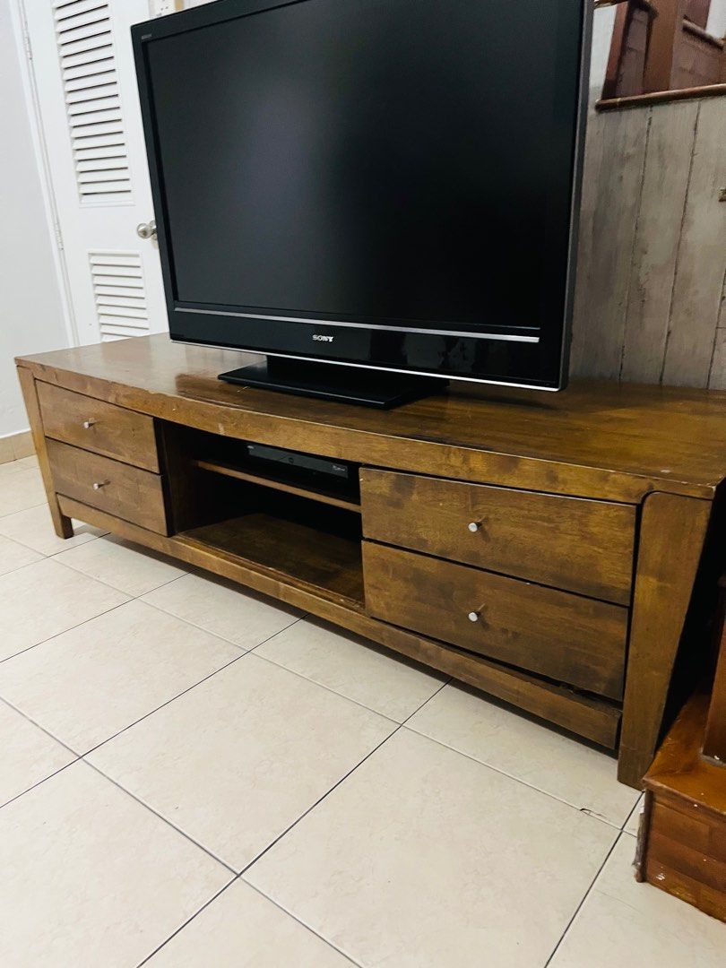 TV SOLID WOOD, Furniture & Home Living, Furniture, Other Home