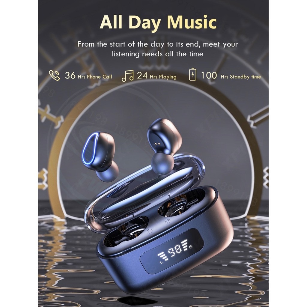 TWS F9-2 Wireless Headphone Stereo Sport Bluetooth Touch Mini Earbuds ...