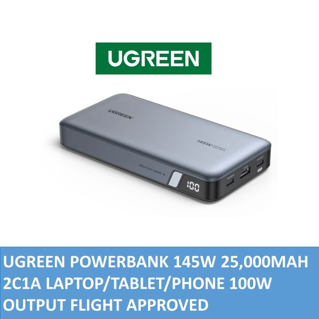  UGREEN 145W Power Bank 25000mAh Portable Charger