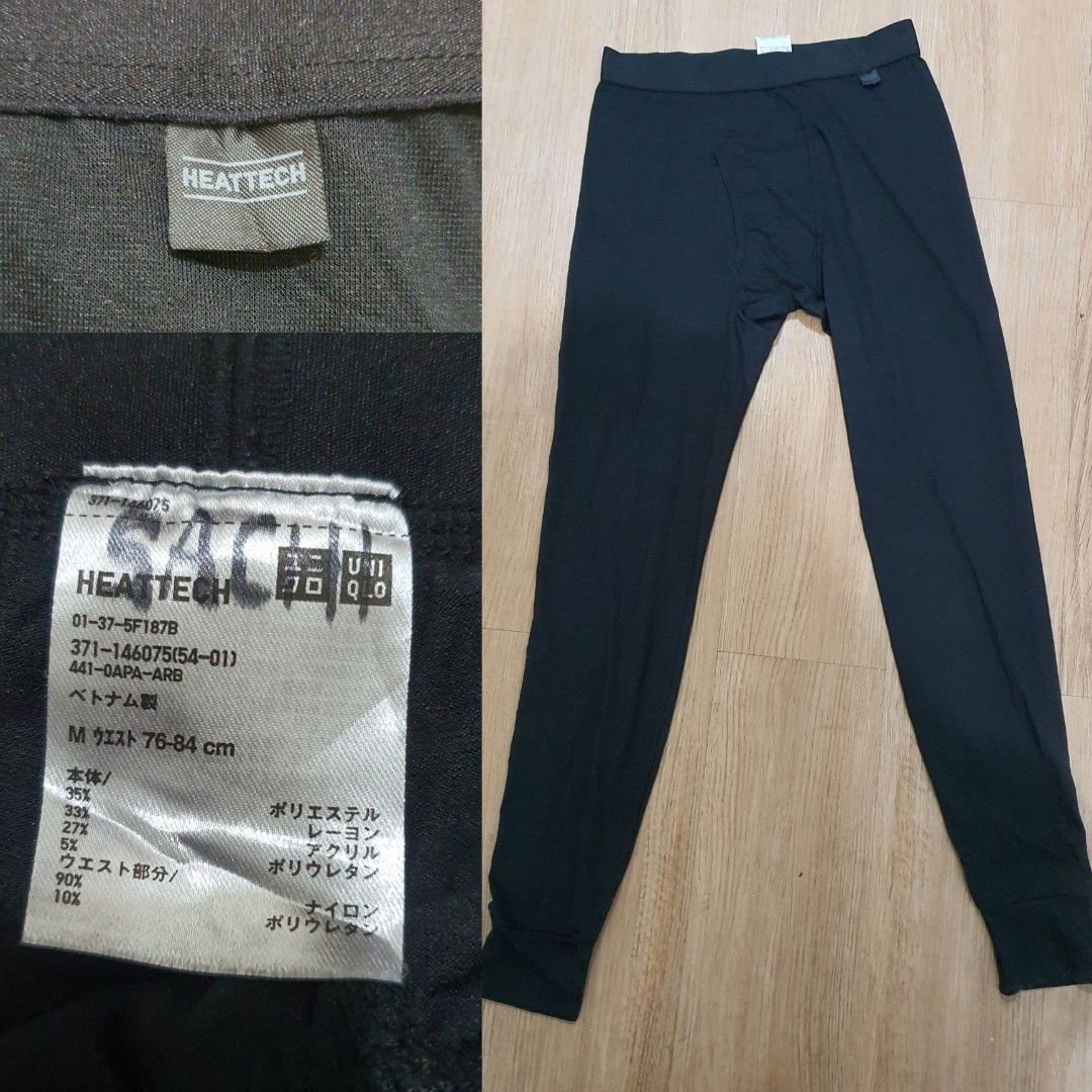 Uniqlo heattech leggings for men 00160, Men's Fashion, Bottoms, Underwear  on Carousell