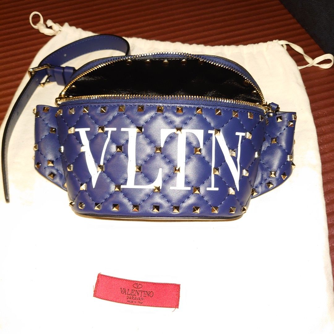 Valentino Garavani Rockstud Spike VLTN Leather Belt Bag