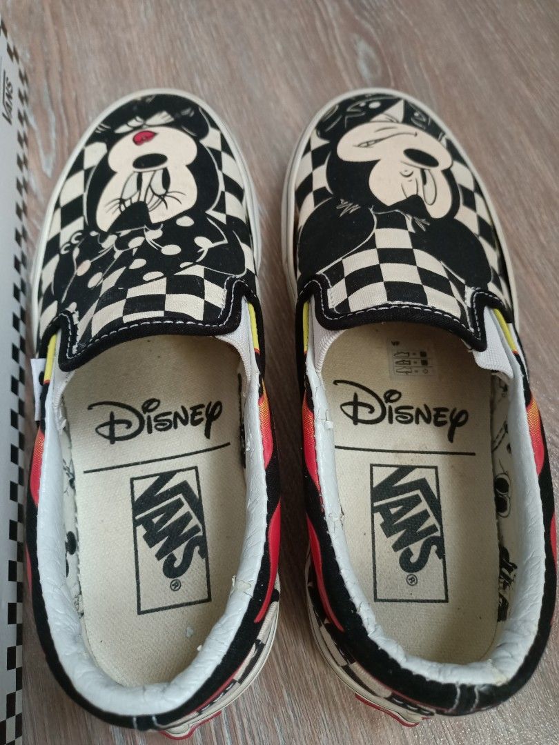 Vans Disney Mickey Minnie Classic Slip On Women s Fashion