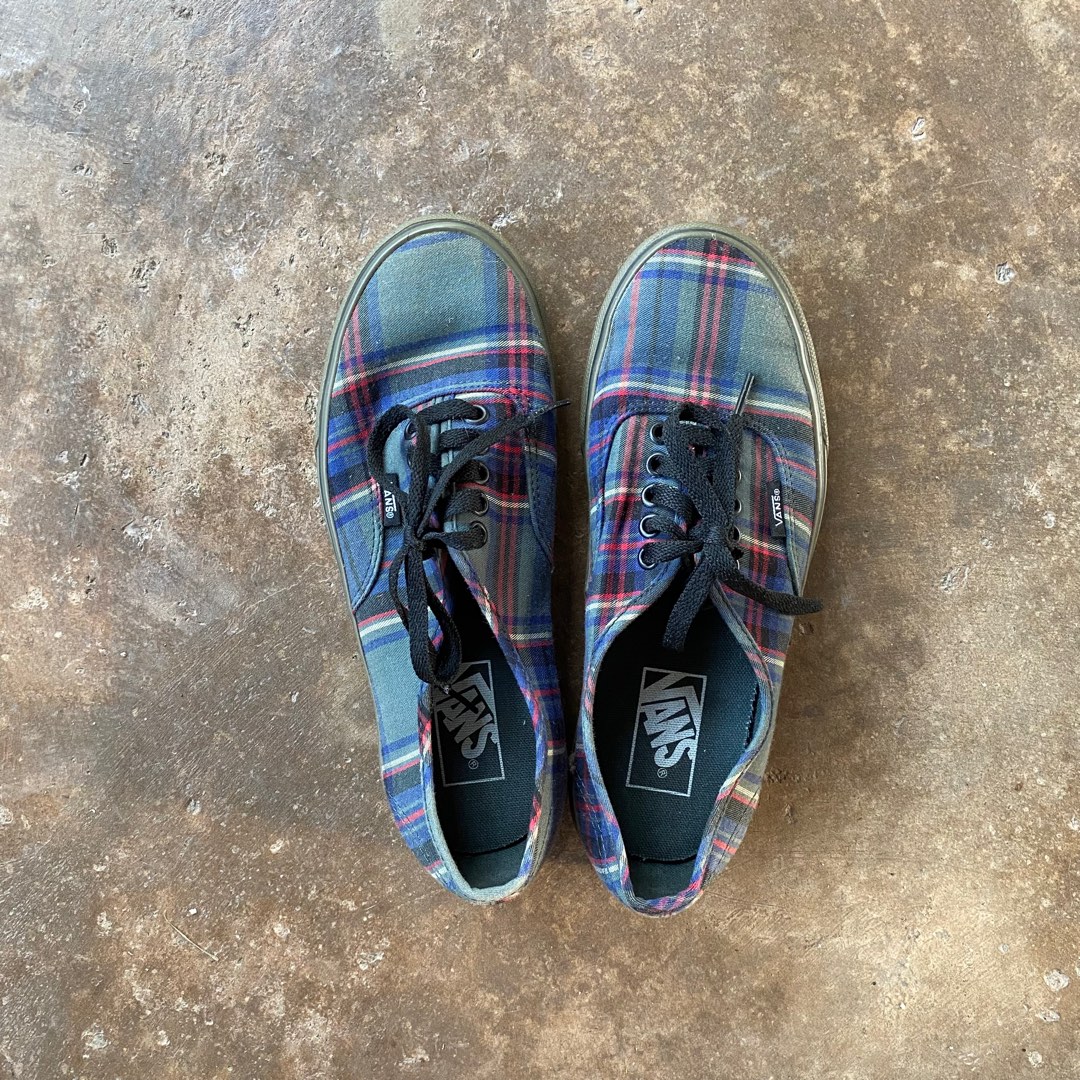 vans tartan plaid gumsole