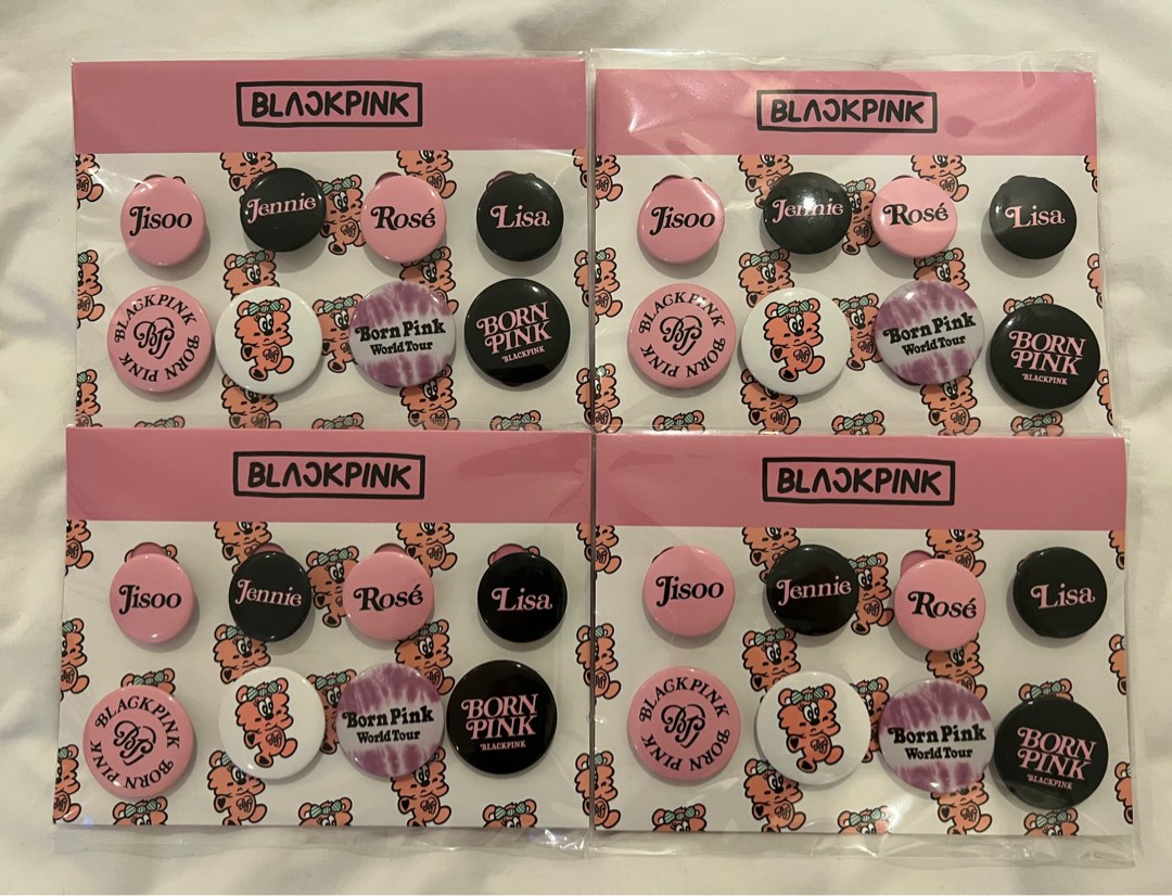 BLACKPINK x VERDY Button Pin Set, 興趣及遊戲, 收藏品及紀念品, 韓流 ...