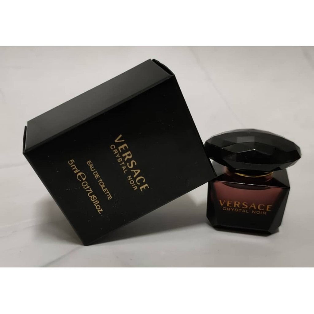 Versace Crystal Noir EDT 5ml Miniature, Beauty & Personal Care