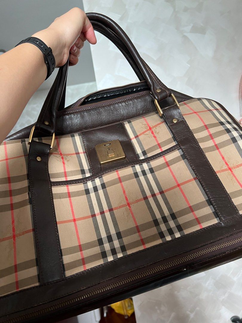 Vintage burberry travel bag clearance