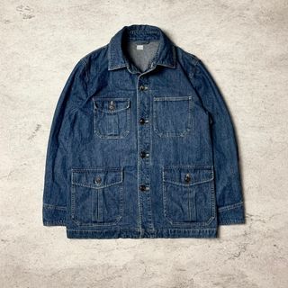 vintage denim chore jacket unbranded