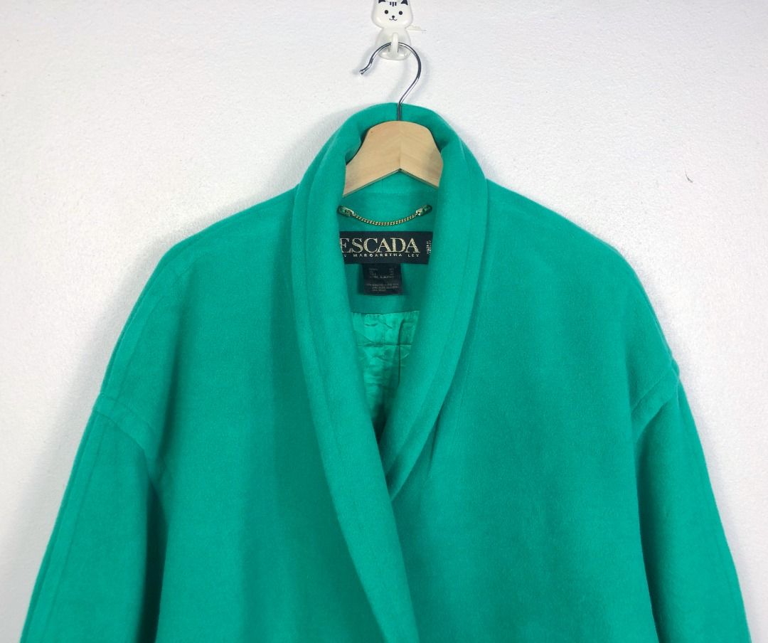 Escada Jacket Margaretha Ley Mint Green Fine Cashmere Vintage Blazer