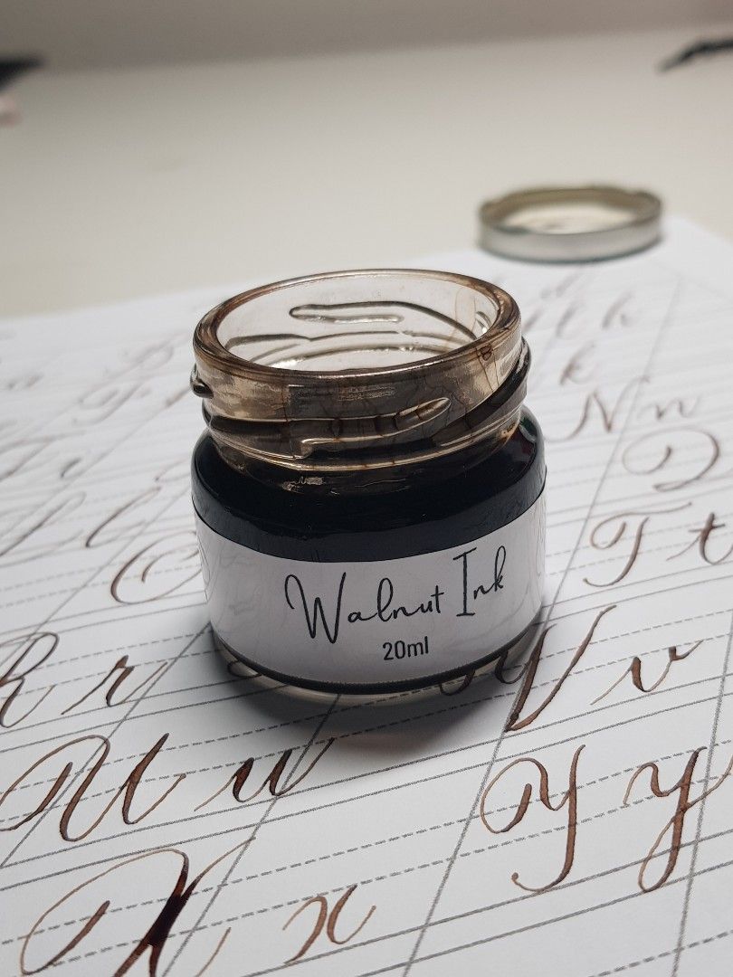 Walnut Ink for Copperplate calligraphy, Hobbies Toys, Stationery