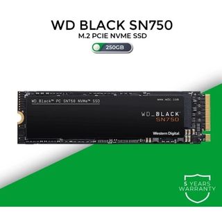 WD Black 250GB High-Performance NVMe PCIe Internal - M.2 2280, 8 Gb/s -  WDS250G2X0C