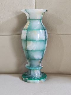White Onyx Patchwork Vase