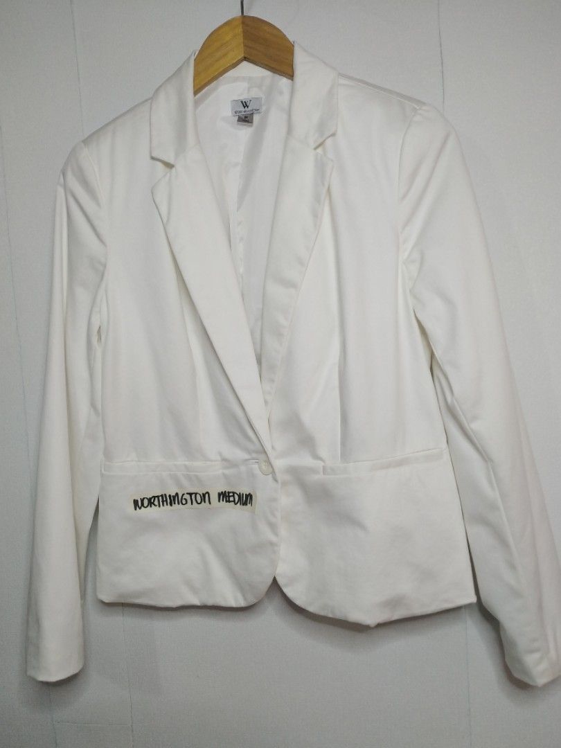 Worthington white blazer cheap