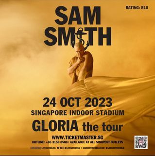 WTS SAM SMITH - GLORIA THE TOUR IN SINGAPORE 2023
