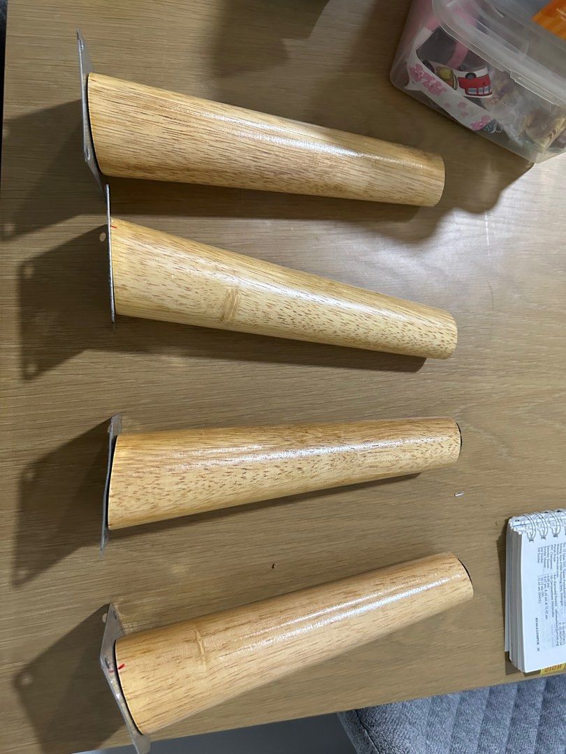 X4 Furniture legs solid wooden furniture, Furniture & Home Living