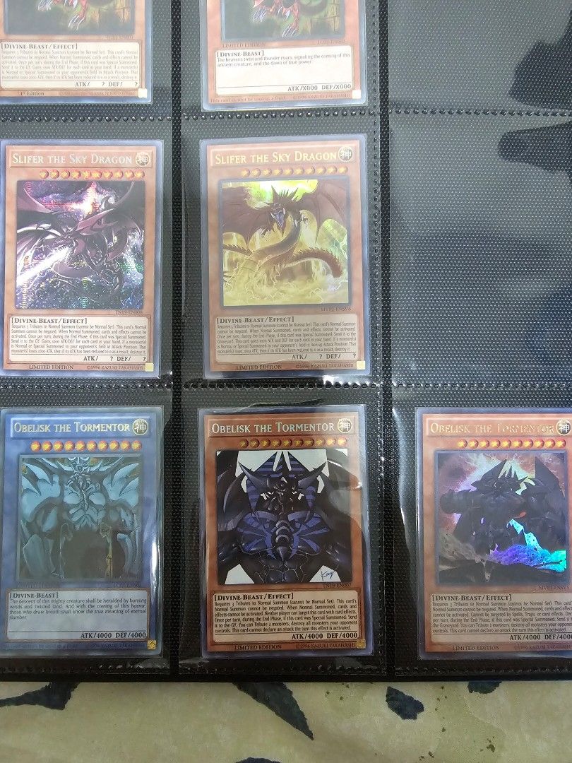 YuGiOh! gyptische Gottkarten Hllen Offizielles Konami Zubehr Slifer, Obelisk & Ra Slifer Der Himmelsdrache YuGiOh! gyptische Gottkarten Hllen Offizielles Konami Zubehr Slifer, Obelisk & Ra Slifer Der Himmelsdrache