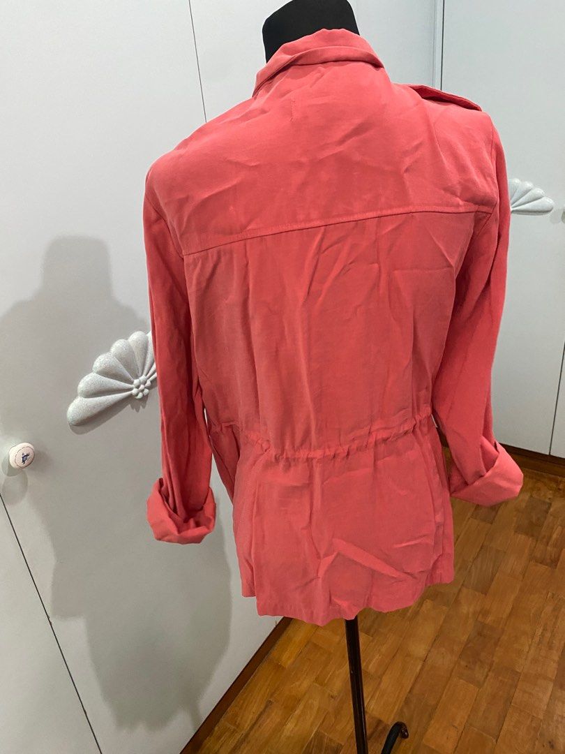 Zara coral jacket lightweight Women s Fashion Coats Jackets