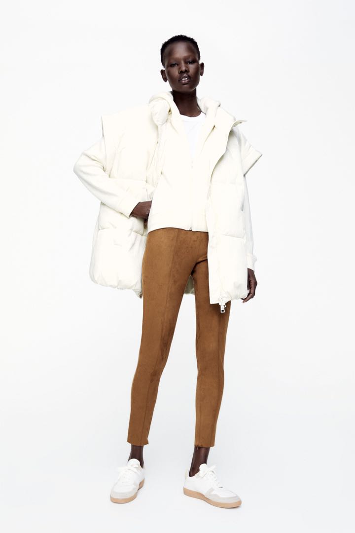 Zara legging sales beige