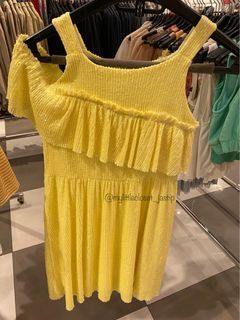 Zara Girls Yellow Sequin Dress