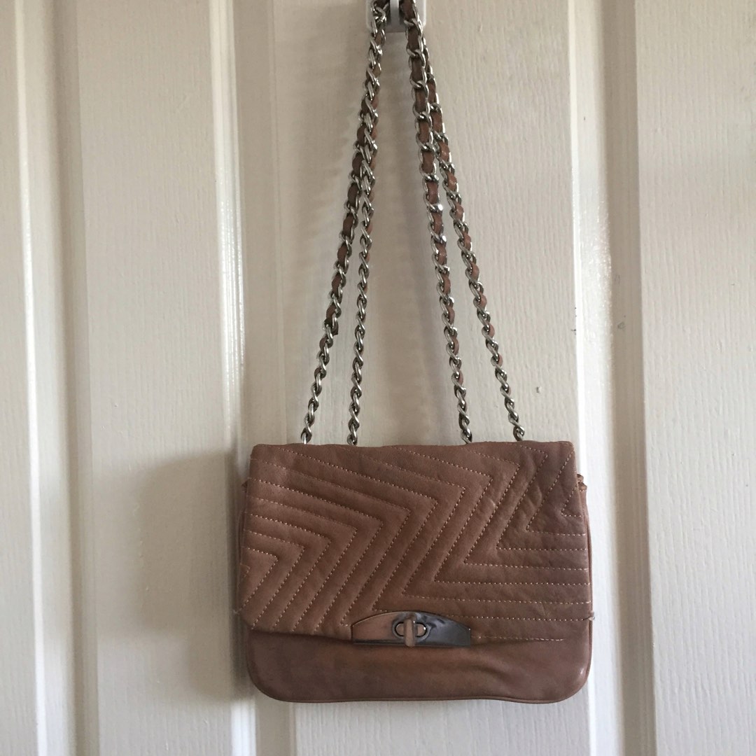 ZARA leather bag in brown, Women's Fashion, Bags & Wallets, Crossbody